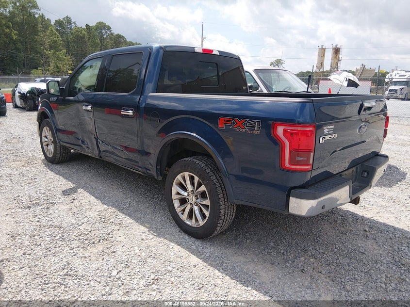 Vin: 1ftew1eg7hfa50998, lot: 46695435, ford f-150 lariat 20173