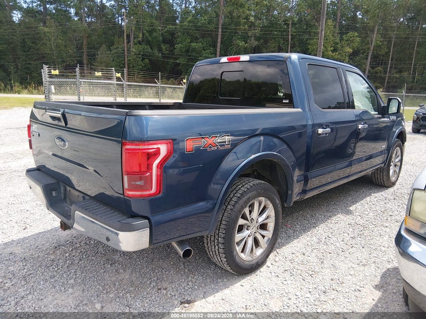 Vin: 1ftew1eg7hfa50998, lot: 46695435, ford f-150 lariat 20174