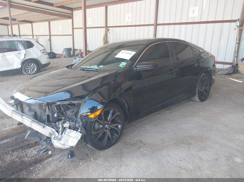 Vin: 19xfc2f87ke213497, lot: 46695452, honda civic sport 20192