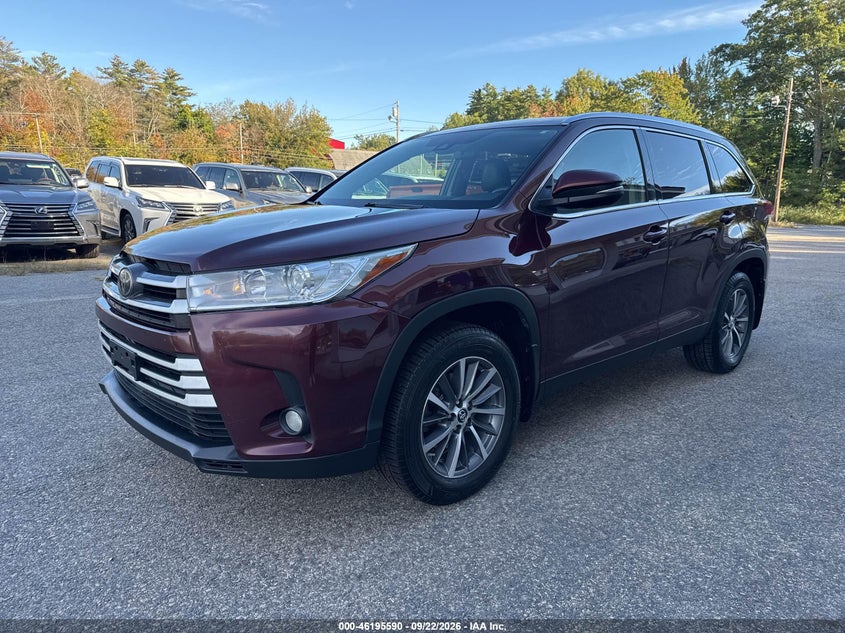 Vin: 5tdjzrfh7ks970522, lot: 46695473, toyota highlander xle 20192