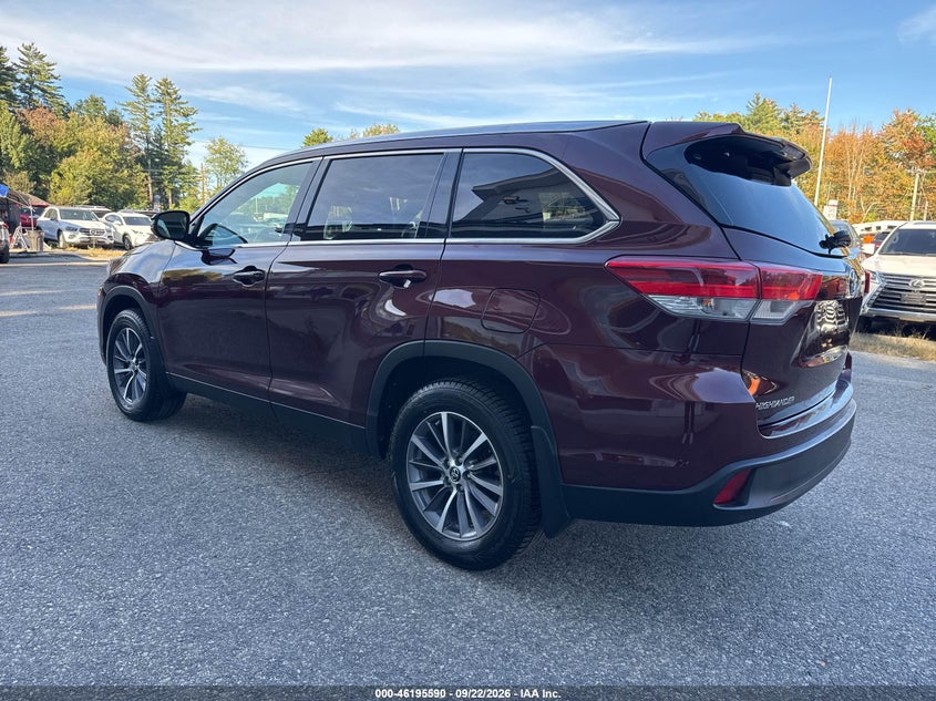 Vin: 5tdjzrfh7ks970522, lot: 46695473, toyota highlander xle 20193