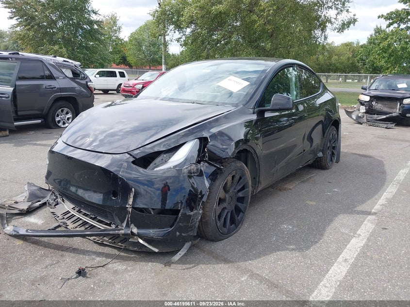 Vin: 7saygdee8pa186554, lot: 46695495, tesla model y awd/long range 20232