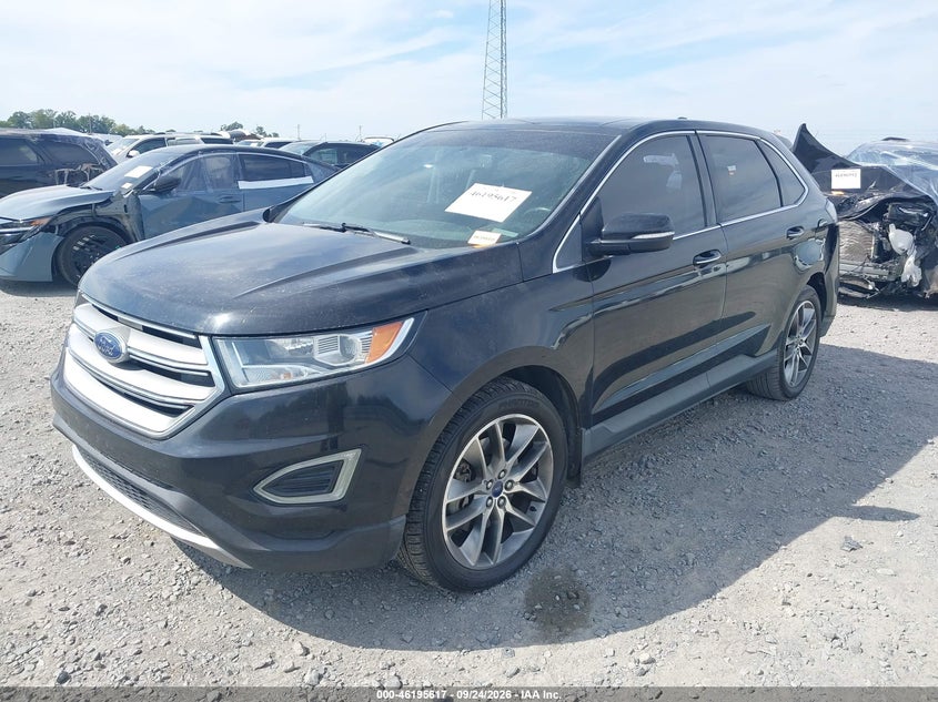 Vin: 2fmpk3k89gbc49625, lot: 46695501, ford edge titanium 20162