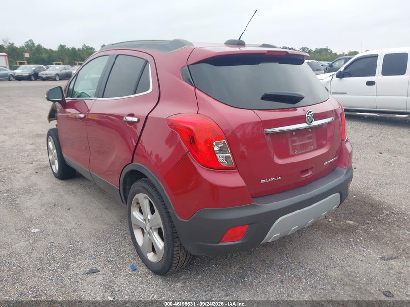 Vin: kl4cjbsb1fb045878, lot: 46695515, buick encore convenience 20153