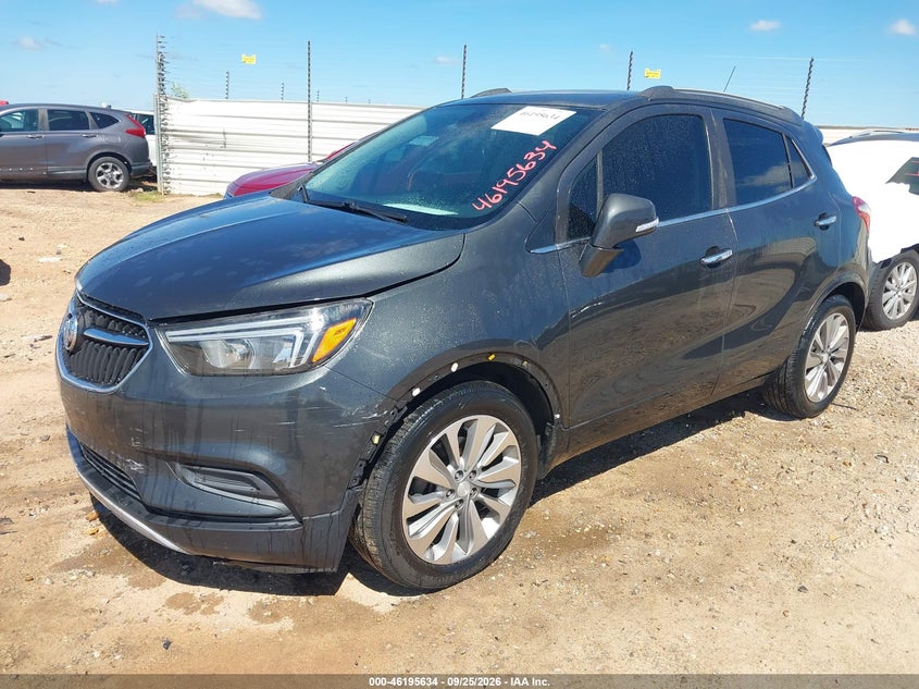 Vin: kl4cjasb0jb569140, lot: 46695518, buick encore preferred 20182