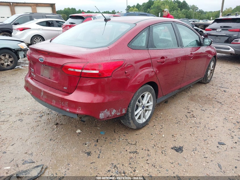 Vin: 1fadp3f20hl345875, lot: 46695543, ford focus se 20174