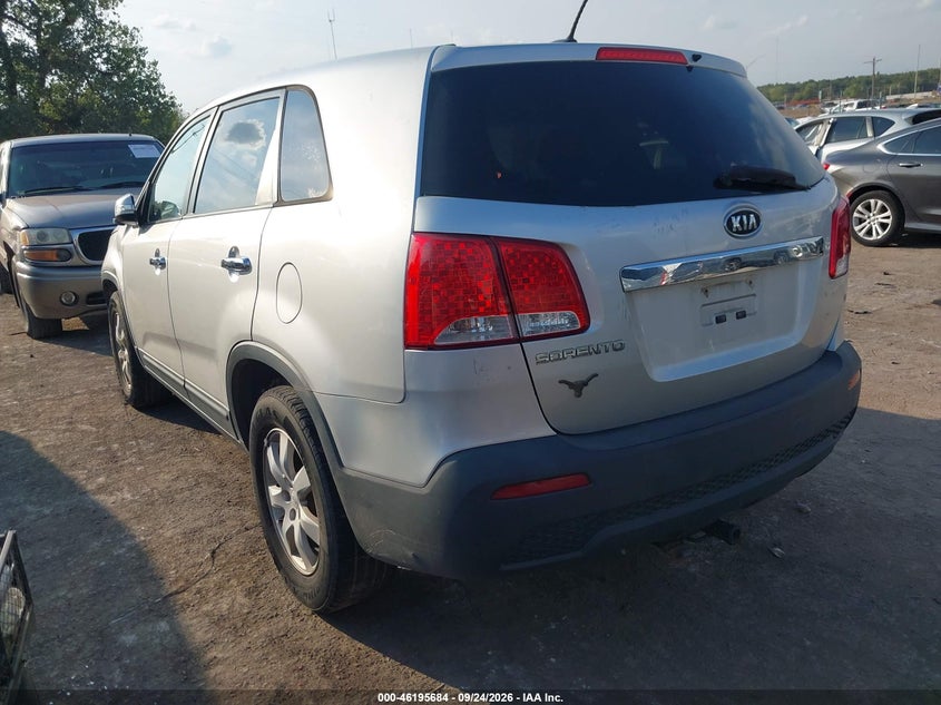 Vin: 5xykt3a15bg162437, lot: 46695568, kia sorento lx 20113