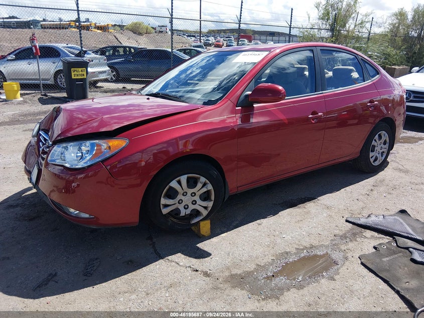 Vin: kmhdu4ad6au880691, lot: 46695571, hyundai elantra gls 20102