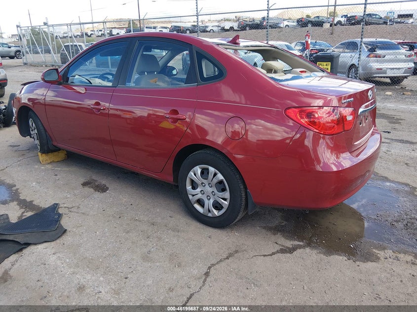 Vin: kmhdu4ad6au880691, lot: 46695571, hyundai elantra gls 20103