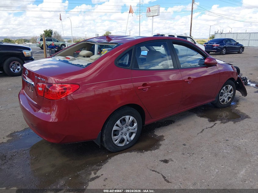 Vin: kmhdu4ad6au880691, lot: 46695571, hyundai elantra gls 20104