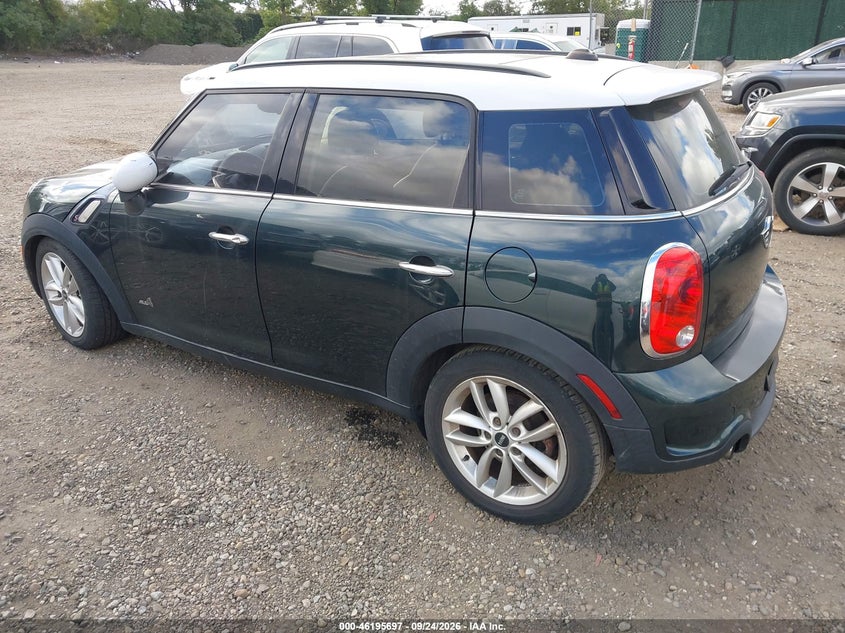 Vin: wmwzc5c57dwm15318, lot: 46695581, mini cooper s countryman 20133