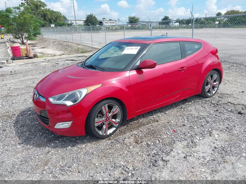 Vin: kmhtc6ad5fu230350, lot: 46695614, hyundai veloster 20152