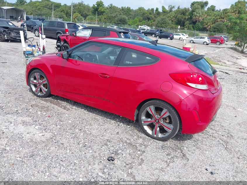 Vin: kmhtc6ad5fu230350, lot: 46695614, hyundai veloster 20153