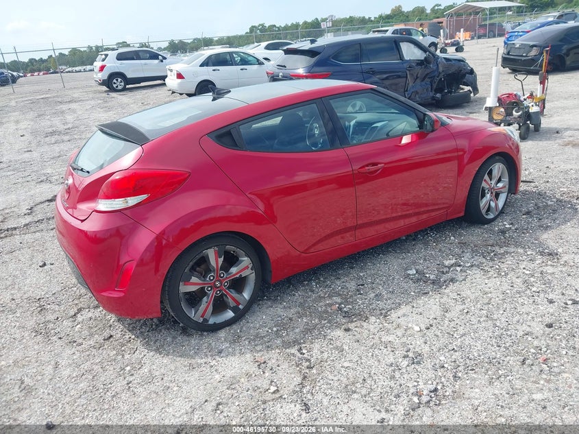 Vin: kmhtc6ad5fu230350, lot: 46695614, hyundai veloster 20154