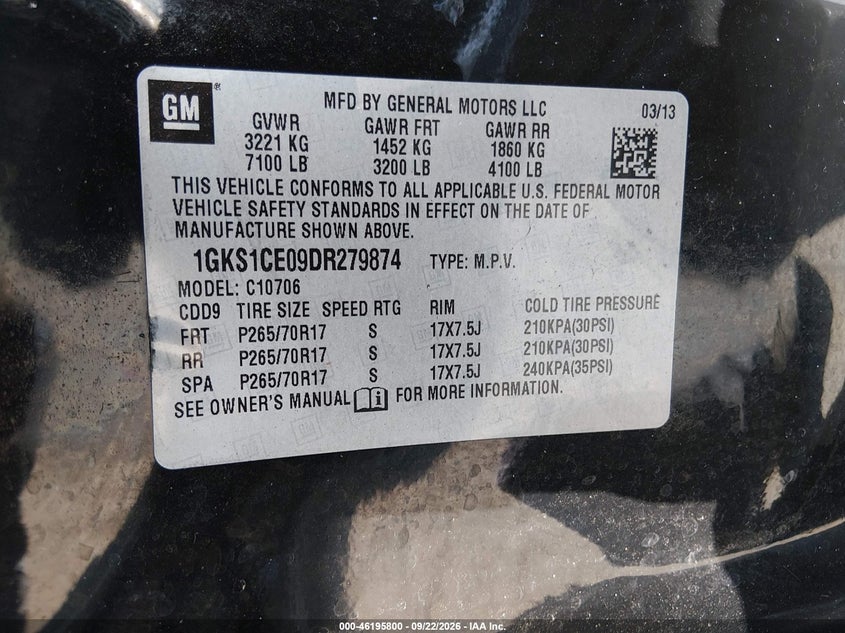 2013 GMC YUKON SLT · Фото 9