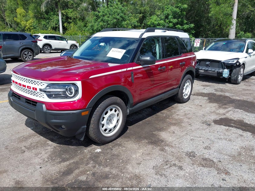 Vin: 3fmcr9gn5srf28141, lot: 46695685, ford bronco sport heritage 20252