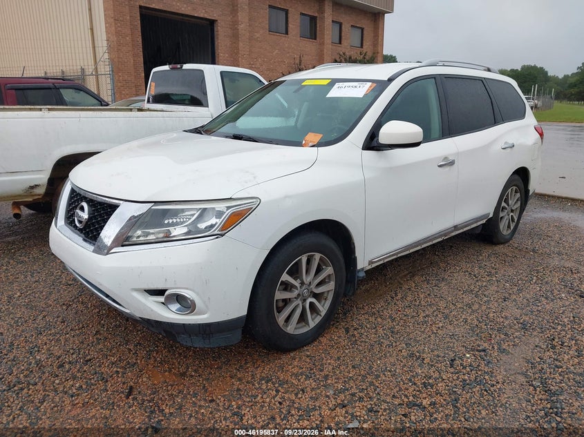 Vin: 5n1ar2mn8ec676273, lot: 46695721, nissan pathfinder sl 20142