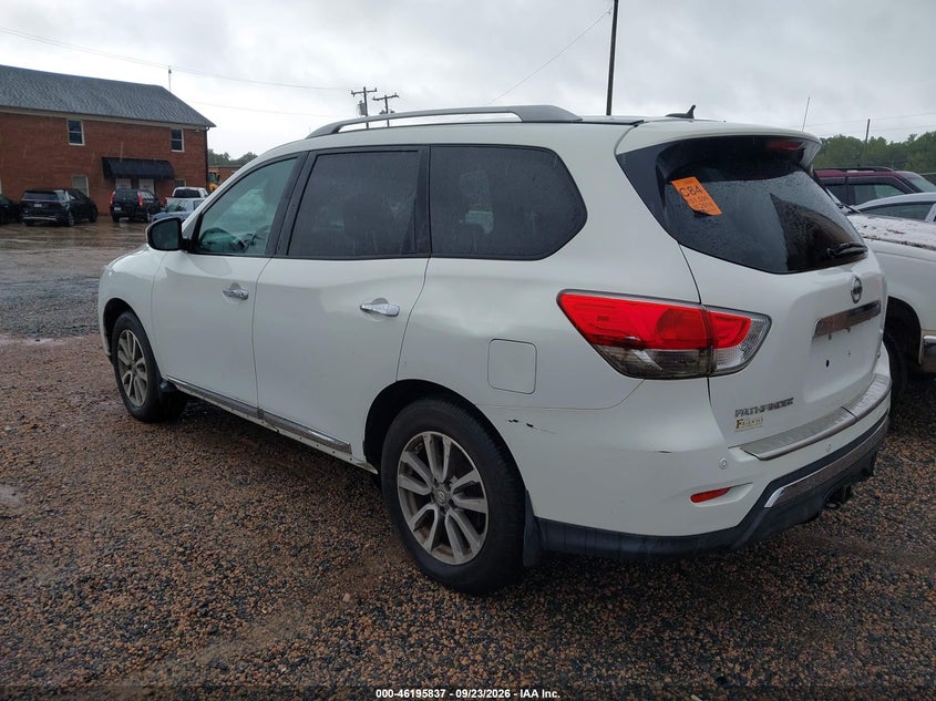 Vin: 5n1ar2mn8ec676273, lot: 46695721, nissan pathfinder sl 20143
