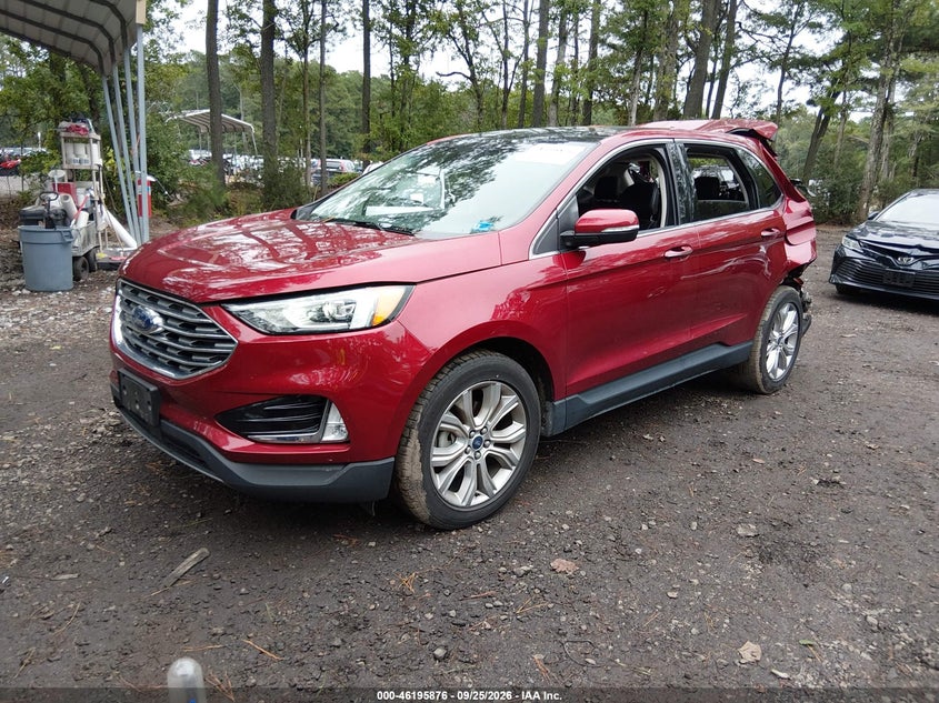 Vin: 2fmpk3k98kbc08565, lot: 46695760, ford edge titanium 20192