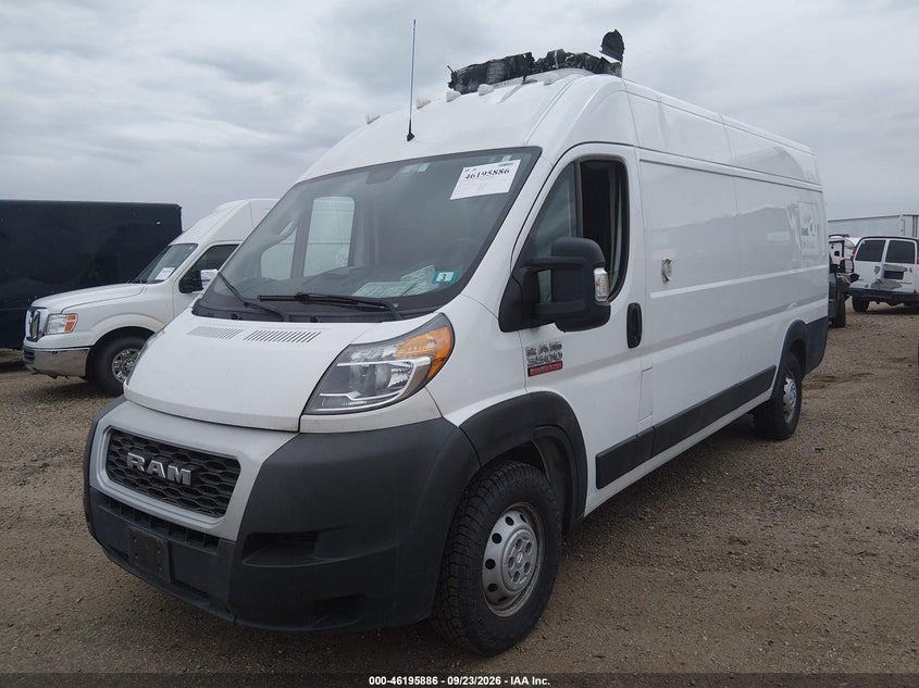 Vin: 3c6urvjg6ke512542, lot: 46695770, ram promaster cargo van high roof 20192