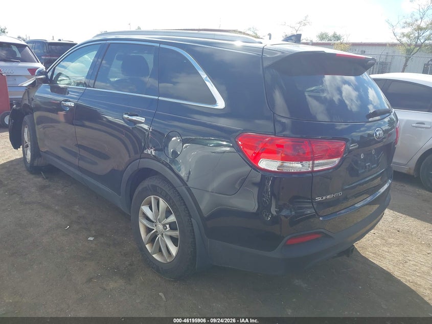Vin: 5xypgda36jg388051, lot: 46695790, kia sorento 2.4l lx 20183