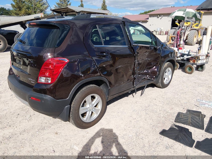 Vin: kl7cjrsb2fb114007, lot: 46695830, chevrolet trax lt 20154