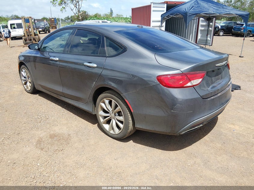 Vin: 1c3cccbg2fn518062, lot: 46695880, chrysler 200 s 20153