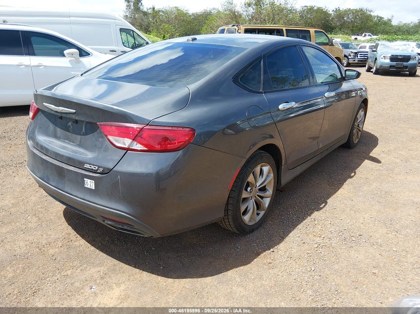 Vin: 1c3cccbg2fn518062, lot: 46695880, chrysler 200 s 20154