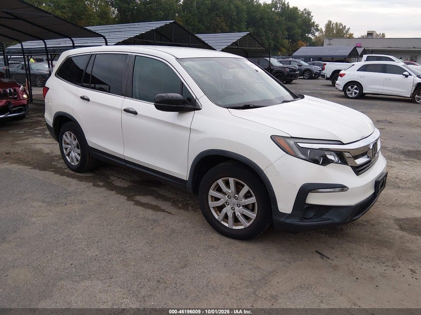 2019 Honda Pilot Lx, Flood, IAAI, VIN 5FNYF6H14KB085821