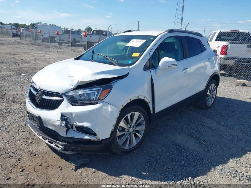 Vin: kl4cjasb2kb837137, lot: 46695894, buick encore fwd preferred 20192