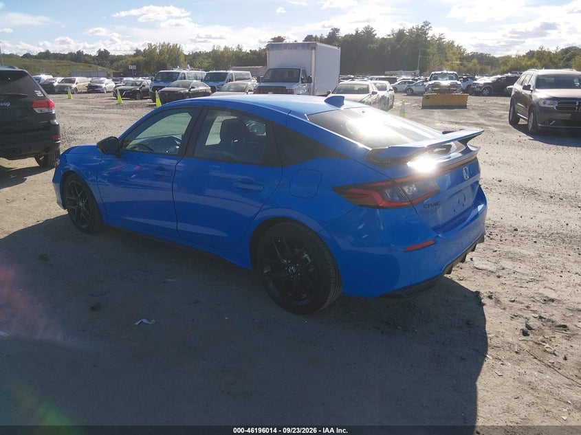 Vin: 19xfl2h81te038128, lot: 46695898, honda civic sport 20263