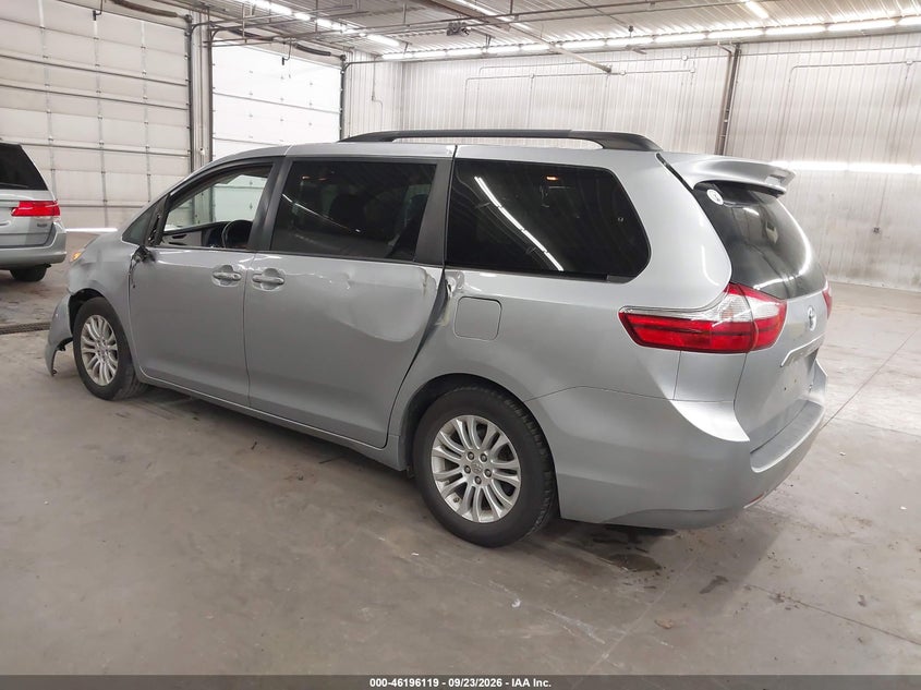 Vin: 5tdyk3dc1fs560232, lot: 46696003, toyota sienna xle 8 passenger 20153