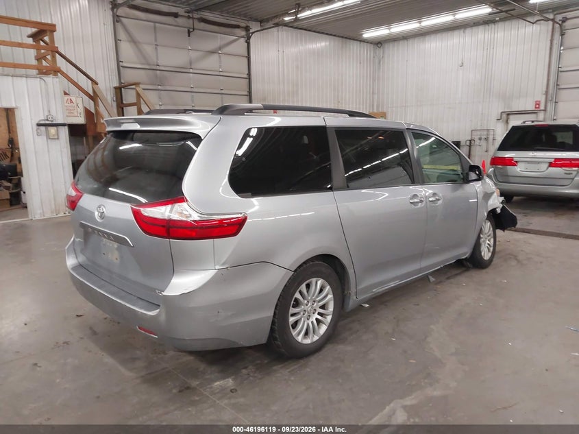 Vin: 5tdyk3dc1fs560232, lot: 46696003, toyota sienna xle 8 passenger 20154
