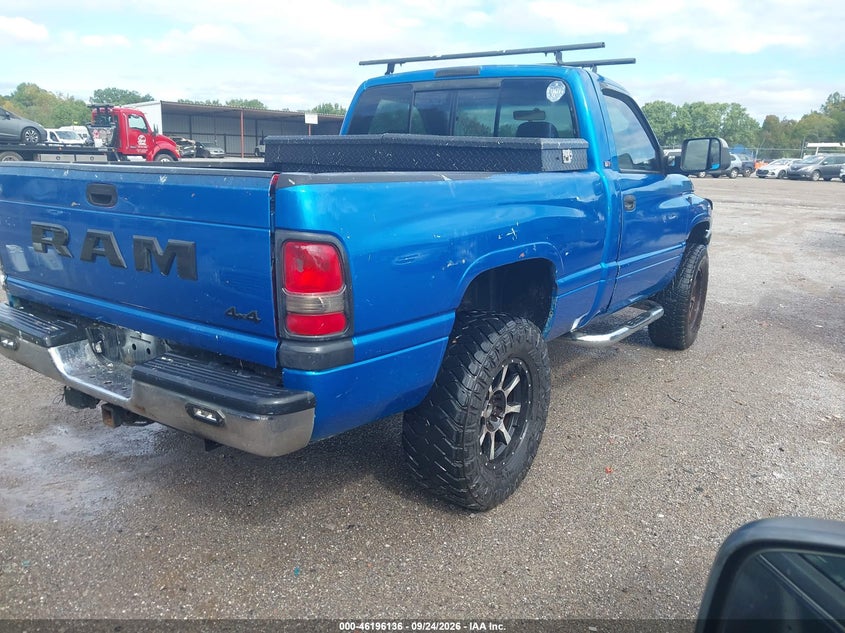 DODGE RAM 1500 1998 VIN 1B7HF16Z9WS734338