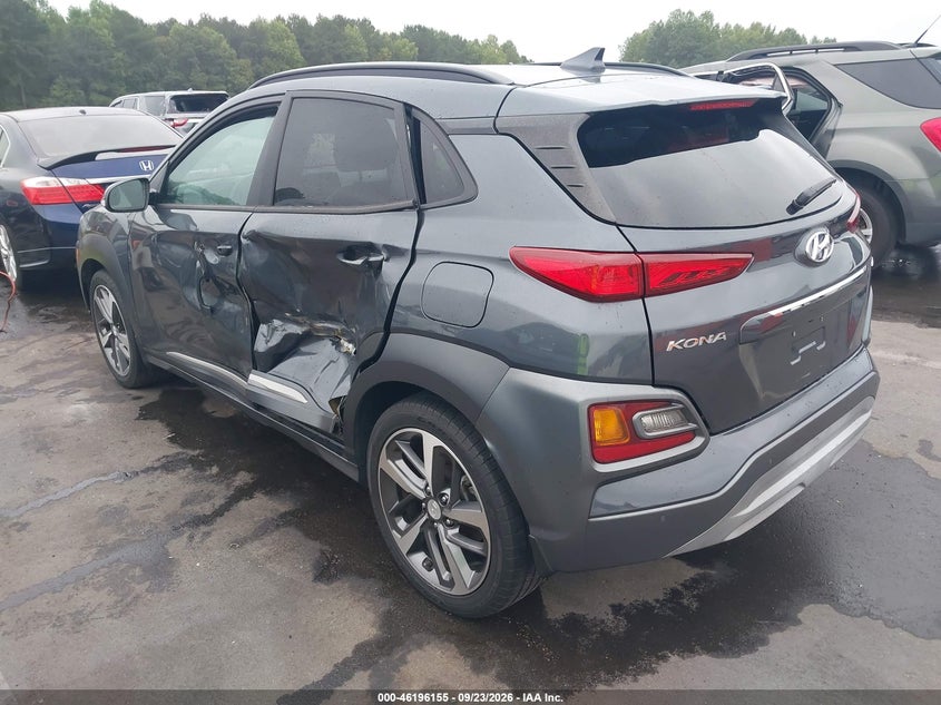 Vin: km8k53a59mu610348, lot: 46696039, hyundai kona ultimate 20213