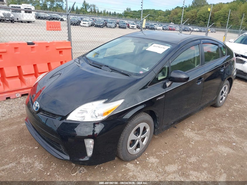 Vin: jtdkn3du7d0346691, lot: 46696040, toyota prius two 20132