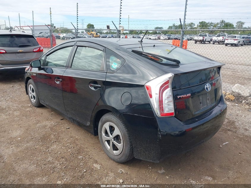 Vin: jtdkn3du7d0346691, lot: 46696040, toyota prius two 20133