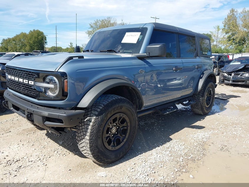 Vin: 1fmee5dp6plb81041, lot: 46696041, ford bronco wildtrak 20232