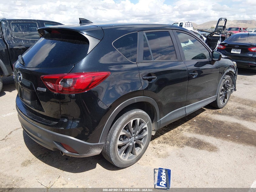 Vin: jm3ke4dy1g0790637, lot: 46696058, mazda cx-5 grand touring 20164