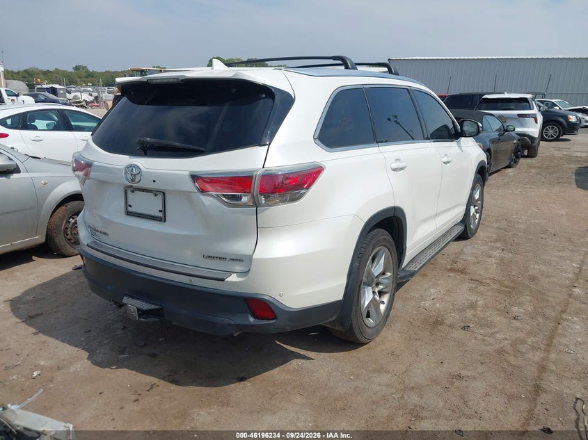 Vin: 5tddkrfh1fs163078, lot: 46696119, toyota highlander limited platinum 20154