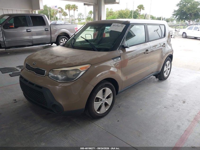 Vin: kndjn2a2xg7309557, lot: 46696155, kia soul 20162