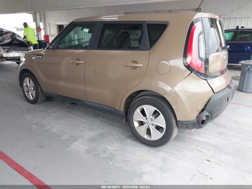 Vin: kndjn2a2xg7309557, lot: 46696155, kia soul 20163