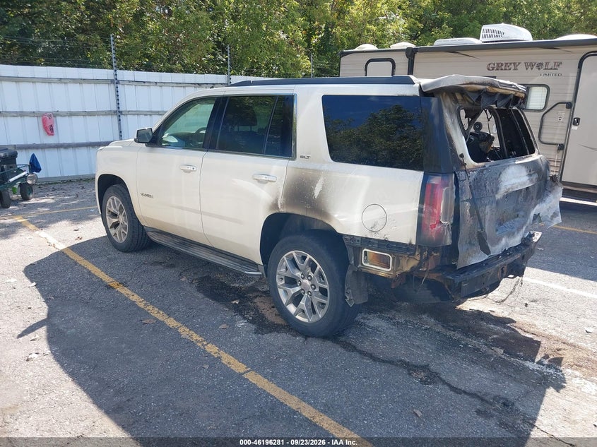 Vin: 1gks2bkc9fr107420, lot: 46696165, gmc yukon slt 20153