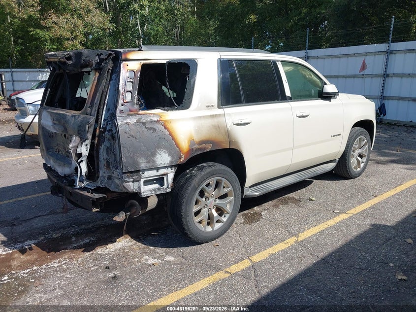 Vin: 1gks2bkc9fr107420, lot: 46696165, gmc yukon slt 20154