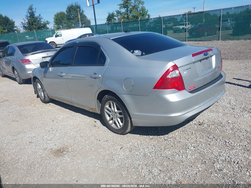 Vin: 3fahp0ga0cr149905, lot: 46696170, ford fusion s 20123