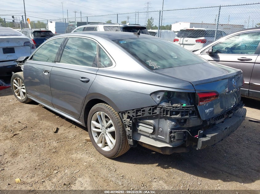 Vin: 1vwsa7a35lc017321, lot: 46696175, volkswagen passat 2.0t se 20203