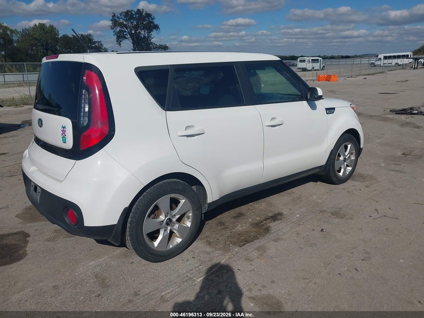 Vin: kndjn2a25h7495770, lot: 46696196, kia soul 20174