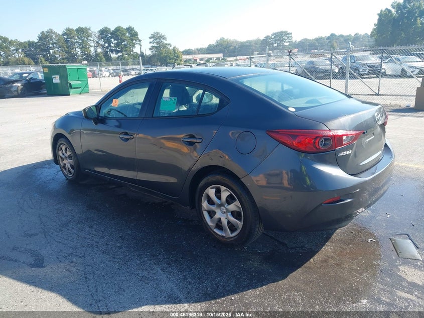 Vin: 3mzbm1u77fm124201, lot: 46696203, mazda mazda3 i sport 20153