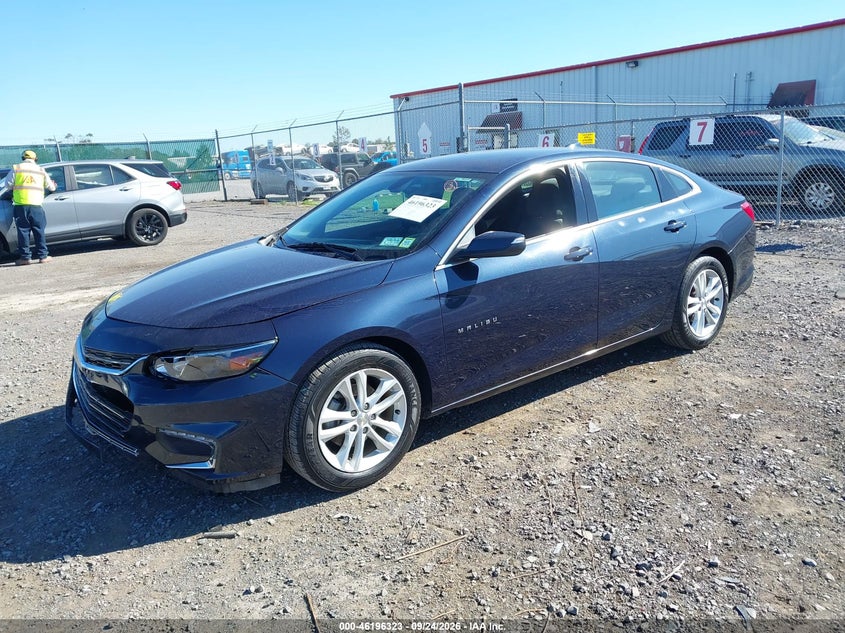 Vin: 1g1zd5st1jf124270, lot: 46696207, chevrolet malibu lt 20182