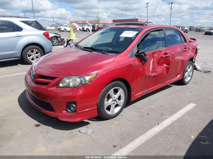 Vin: 2t1bu4ee8bc657985, lot: 46696286, toyota corolla s 20112